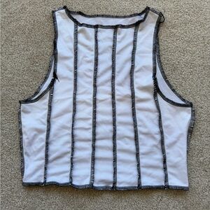 White crop top